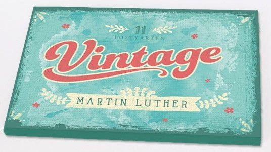 Postkarten-Set 'Vintage' 10+1 Ex./Luther