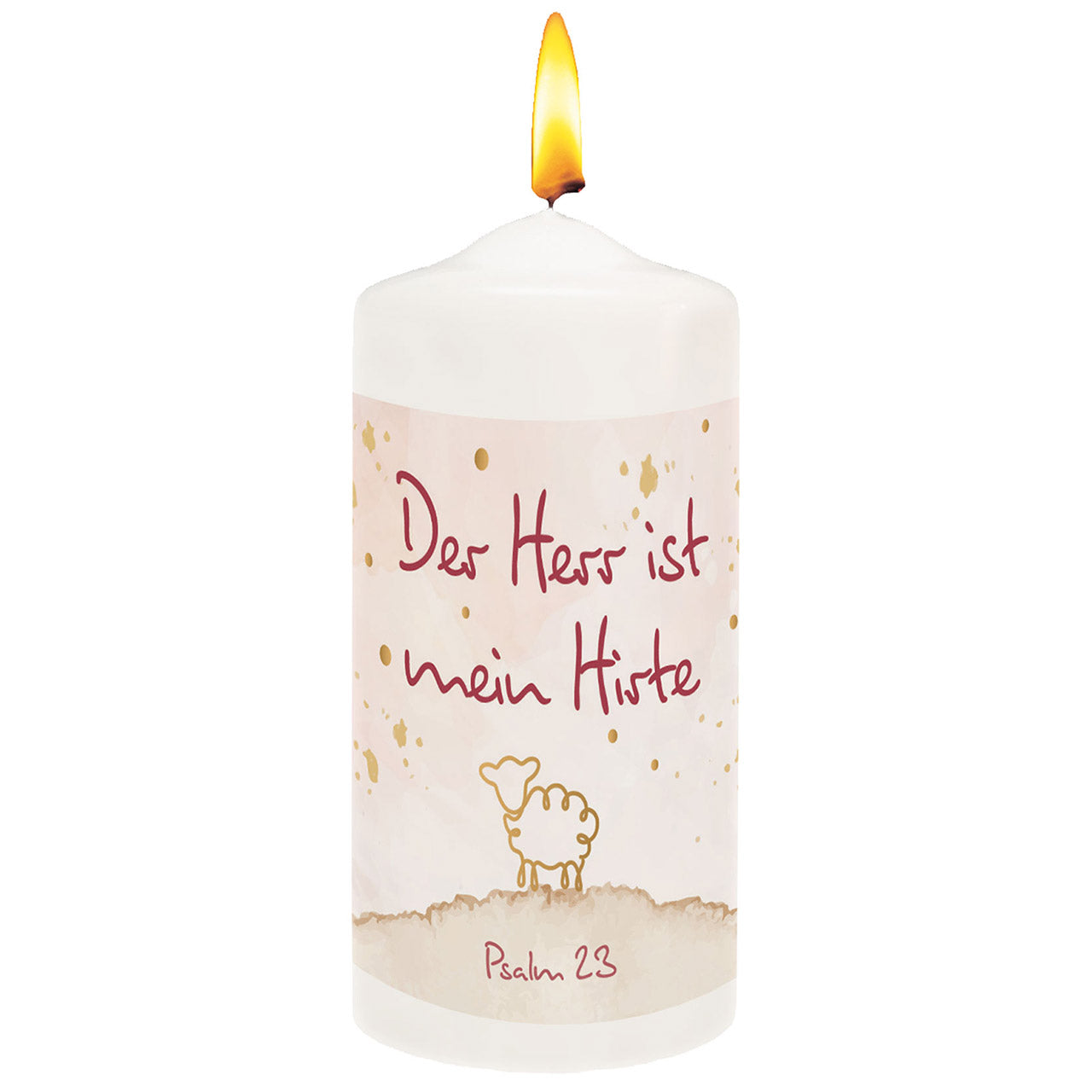 Kerze 'Der Herr ist mein Hirte'
