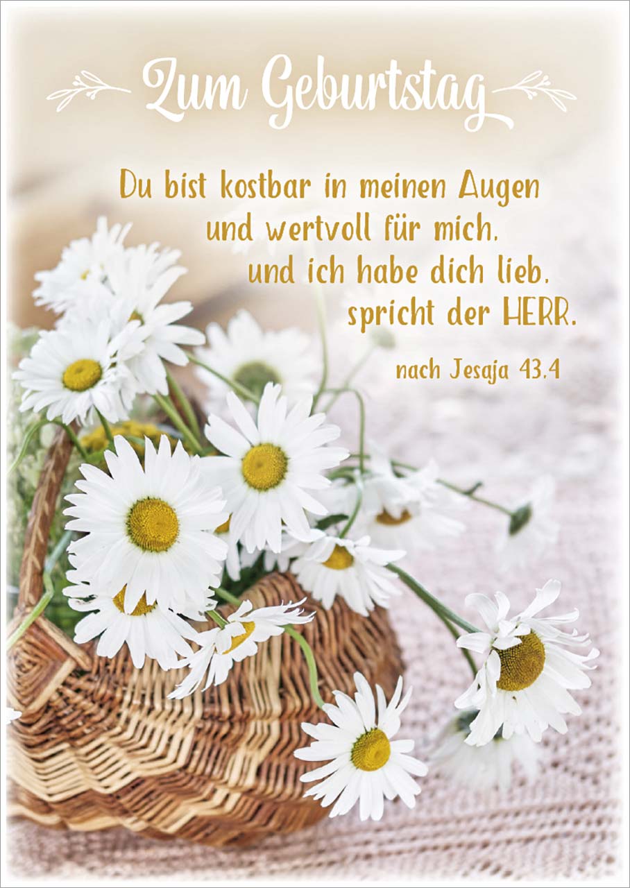 Postkarte 'Zum Geburtstag' 12 Ex.