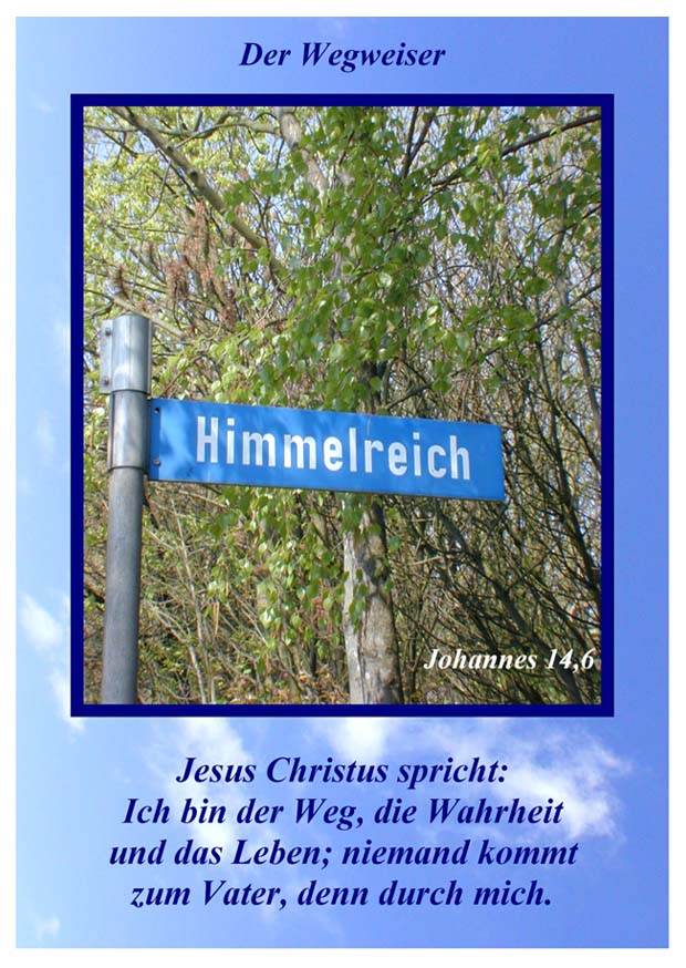 Faltkarte 6 St�ck 'Himmelreich'
