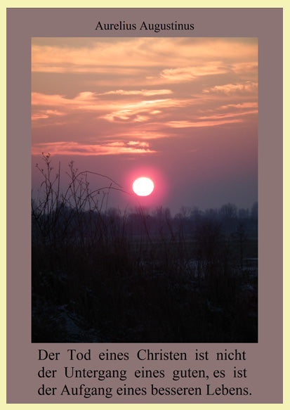 Faltkarte 6 St�ck 'Trost Aufgang...