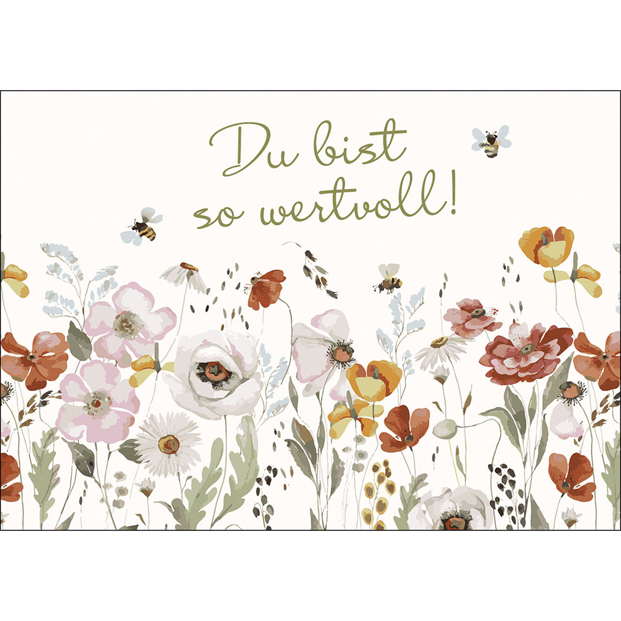 Postkarte 'Du bist so wertvoll!' 4 Ex.