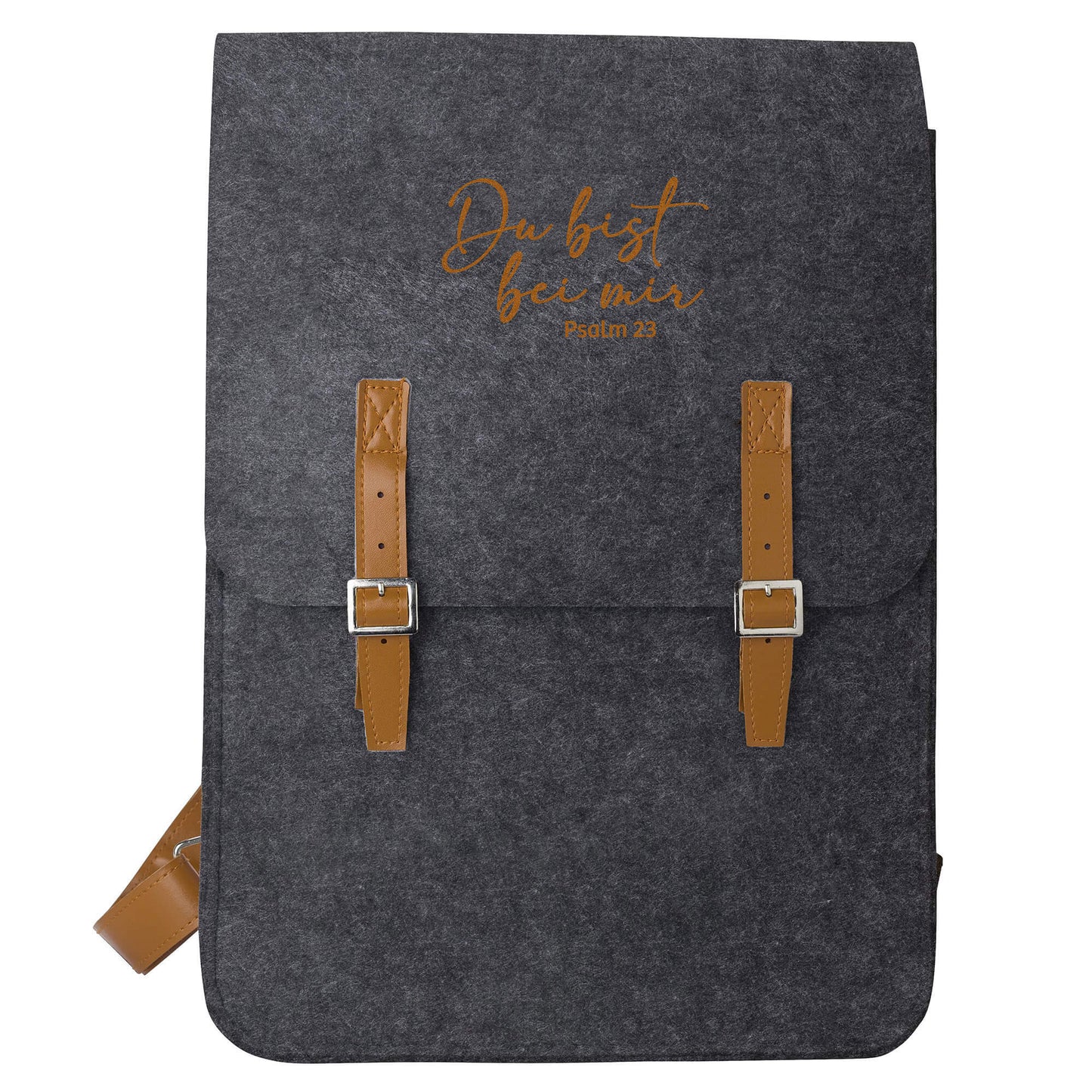 Rucksack 'Du bist bei mir Psalm 23' dunkelgrau