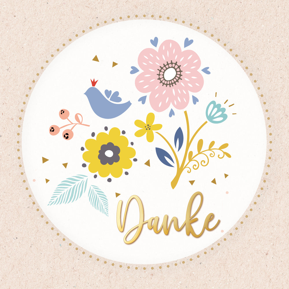 Faltkarte 'Danke'