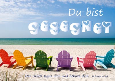 Postkarte 'Du bist gesegnet' 12 Ex.