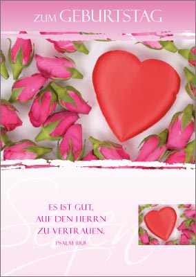 Postkarte 'Zum Geburtstag' 12 Ex.