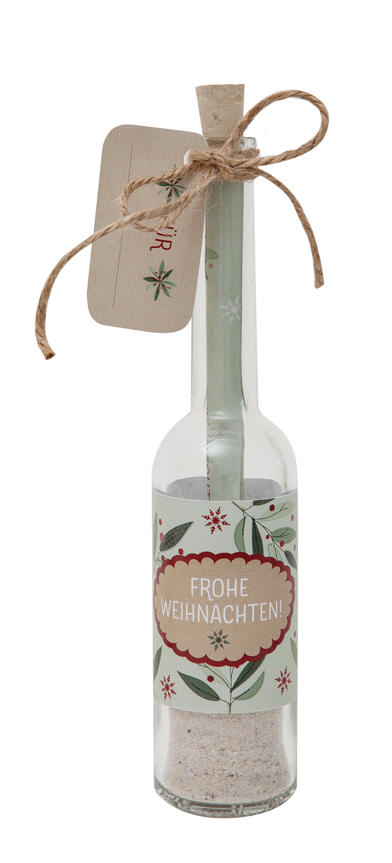 Flasche 'Frohe Weihnachten'