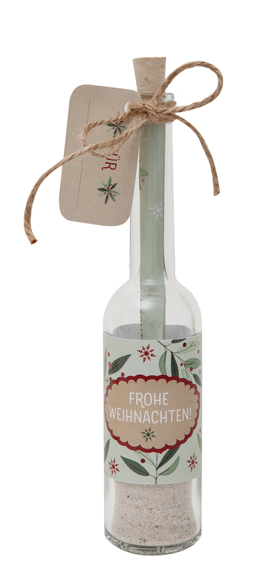 Flasche 'Frohe Weihnachten'