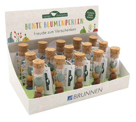 Display 'Bunte Blumenperlen' 15 Ex.