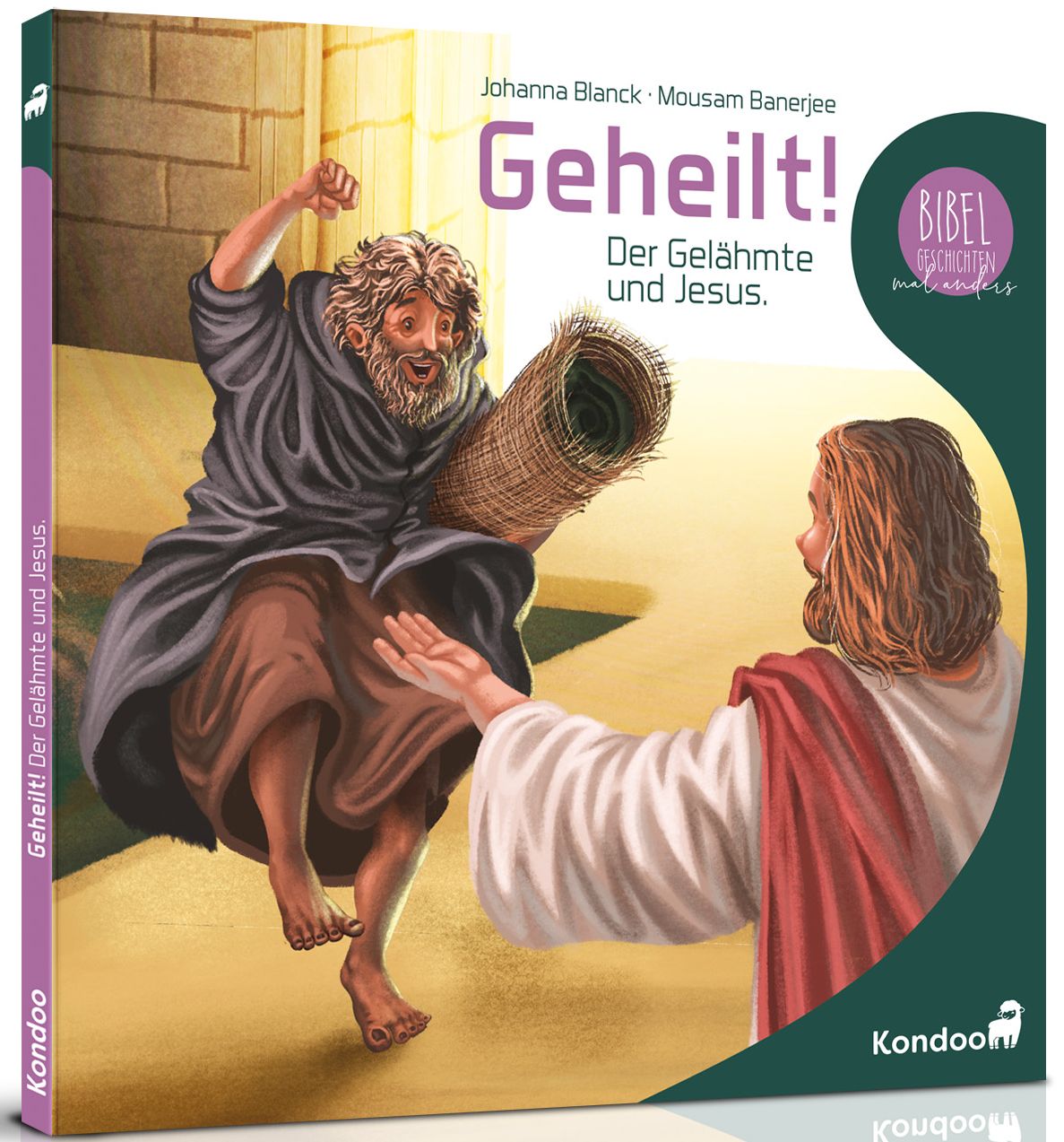 Geheilt! Der Gelähmte und Jesus.