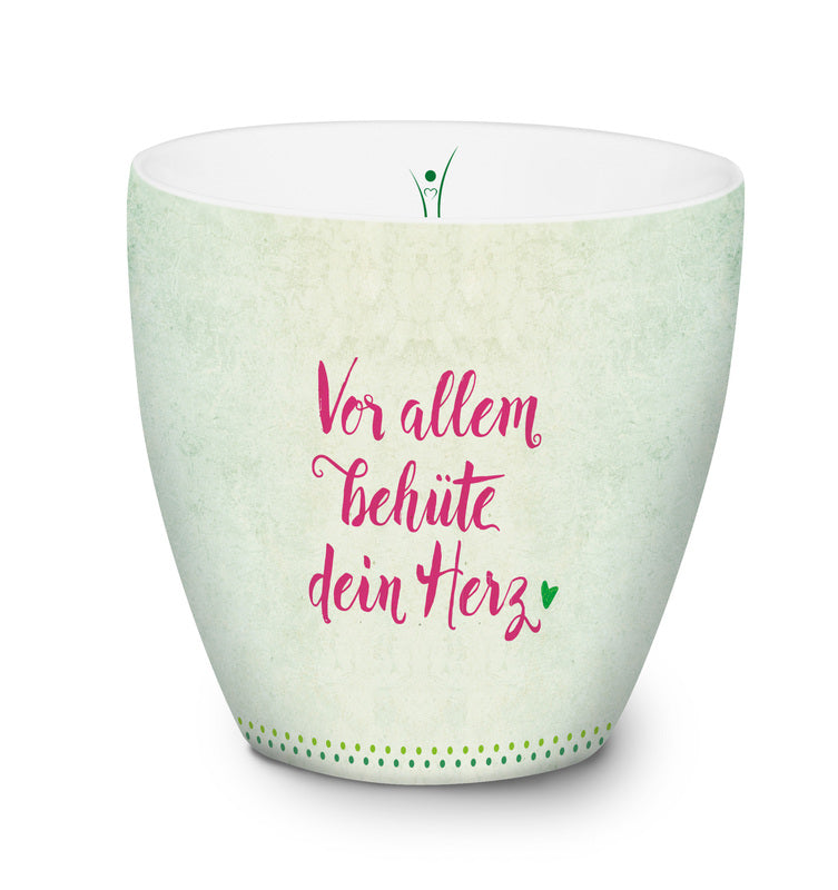 Tasse 'Vor allem behüte dein Herz'