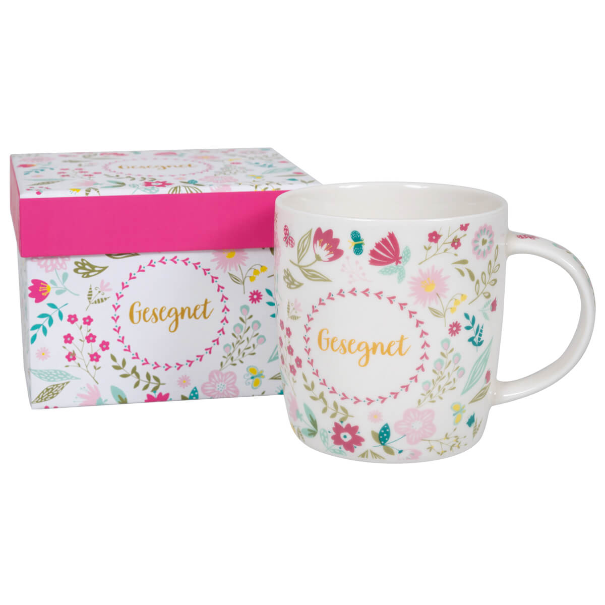 Tasse in Geschenkbox 'Gesegnet'