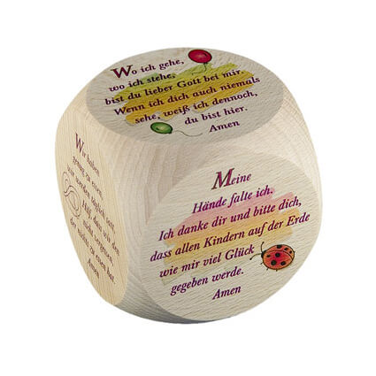 Gebetswürfel 'Kindergebete'