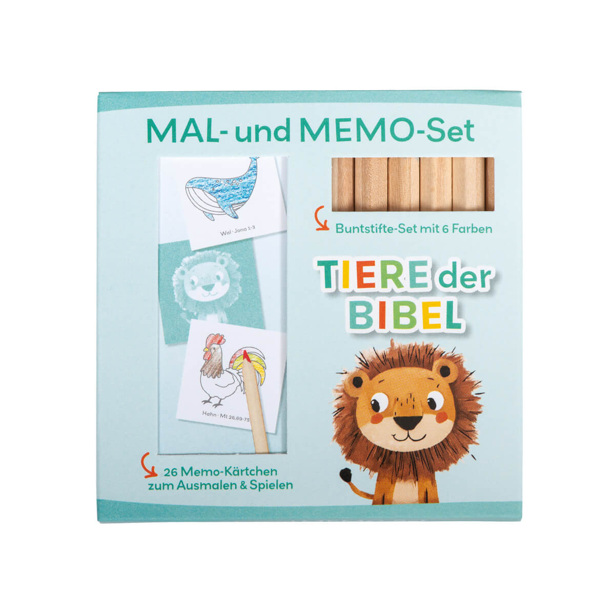 Mal- und Memo-Set L�we 'Tiere der Bibel'