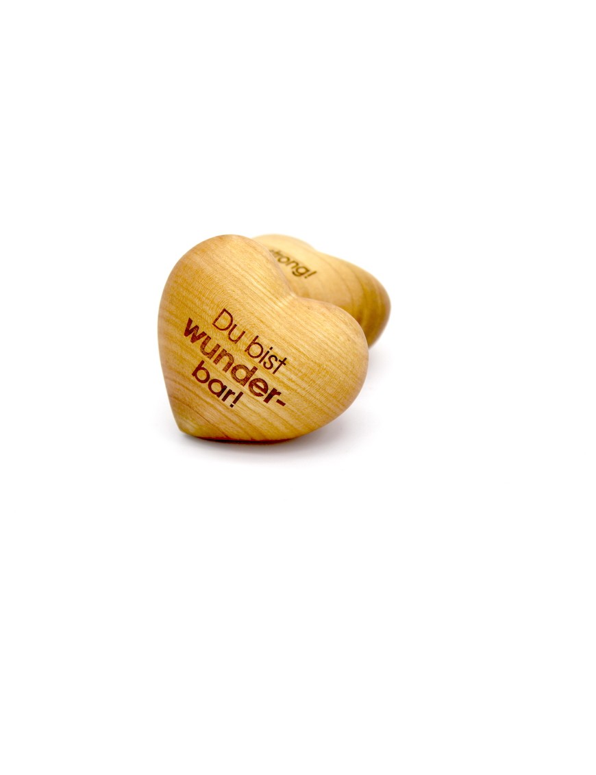 Holzherz 'Du bist wunderbar!'