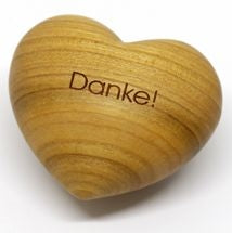 Holzherz 'Danke!'