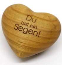 Holzherz 'Du bist ein Segen!'