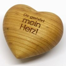 Holzherz 'Dir gehört mein Herz!'