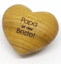 Holzherz 'Papa ist der Beste!'