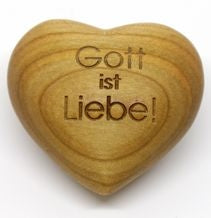 Holzherz 'Gott ist Liebe!'