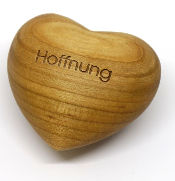 Holzherz 'Hoffnung'