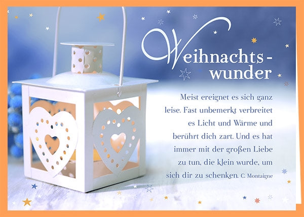 Faltkarte 'Weihnachtswunder' 6 Ex.