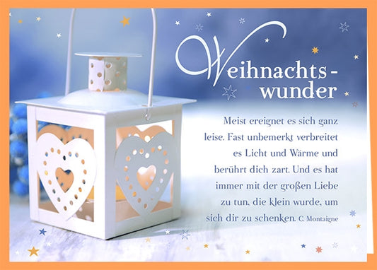 Faltkarte 'Weihnachtswunder' 6 Ex.