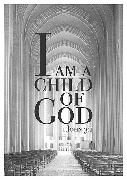 Poster A3 'I am a child of God'