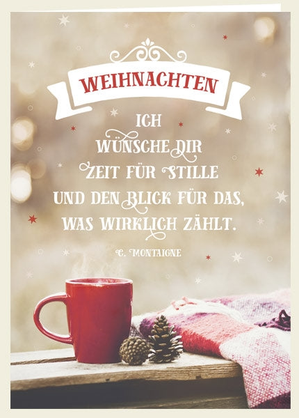 Faltkarte 'Weihnachten' 6 Ex.