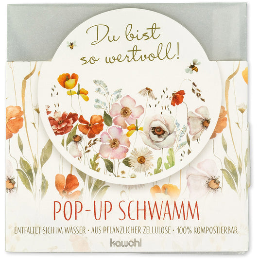 Pop-up-Schwamm 'Du bist so wertvoll'