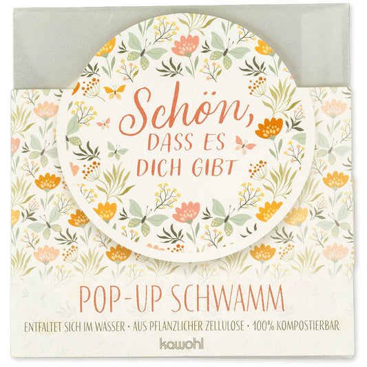 Pop-Up-Schwamm 'Sch�n, dass es dich gibt'