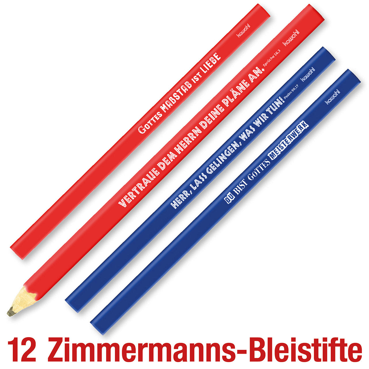 Paket 'Zimmermanns-Bleistifte' 12 Ex.