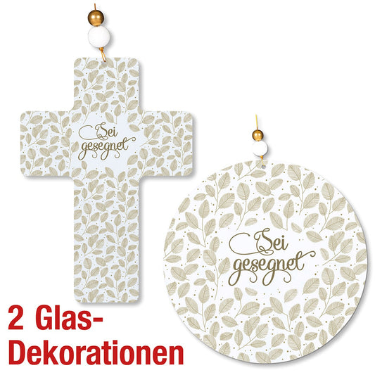 Glas-Set 'Sei gesegnet - Gold-Edition' 2-teilig