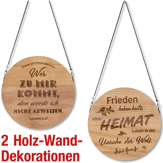 Paket 'Holz-Wandschmuck' 2 Ex.