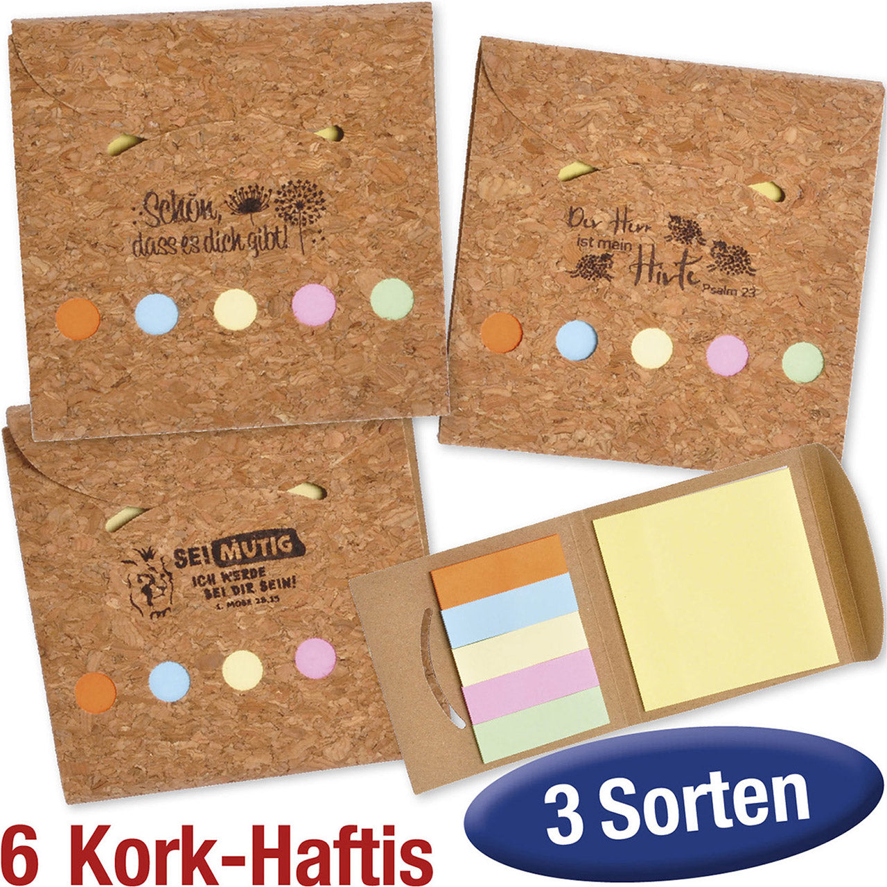 Paket 6 Ex. 'Haftnotizen Kork'