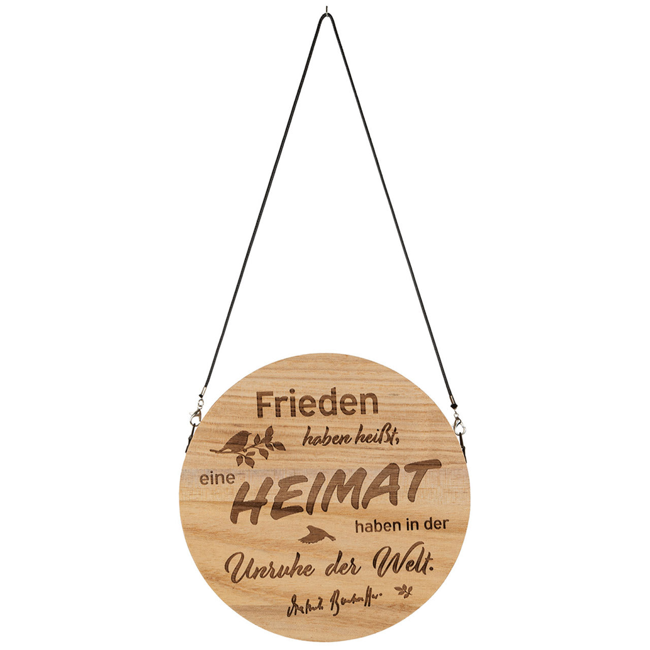 Holz-Wandschmuck 'Frieden haben heißt ...'