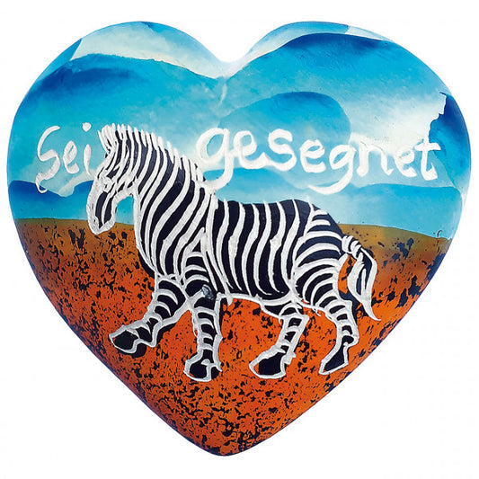 Herz 'Sei gesegnet' (Zebra)