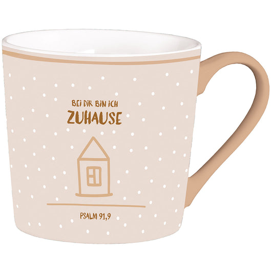 Tasse 'Bei dir bin ich zuhause'