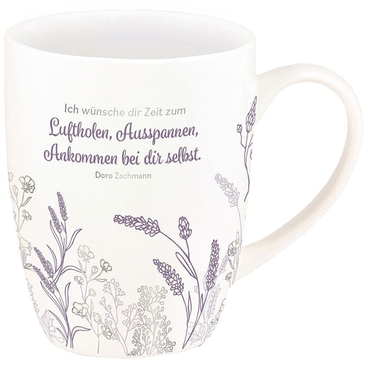 Tasse 'Eine kleine Auszeit für dich' Silber-Edition