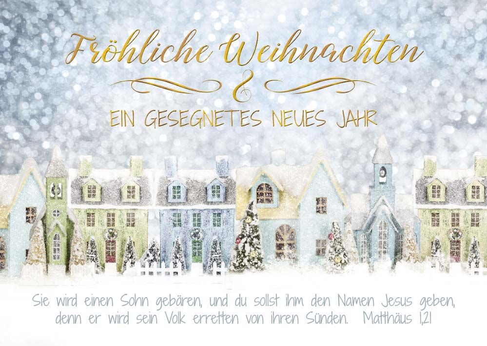 Postkarte Weihnachten 10ex