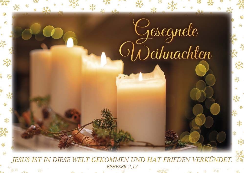 Postkarte Weihnachten 10EX