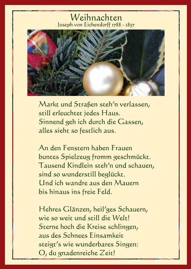 Faltkarte 6 Ex. 'Weihnachten'