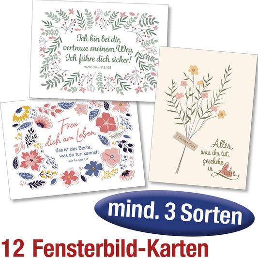 Paket 'Fensterbild-Postkarten' 12 Ex.