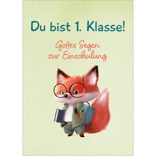 Postkarte Schulanfang 4 Ex. 'Du bist 1. Klasse!'