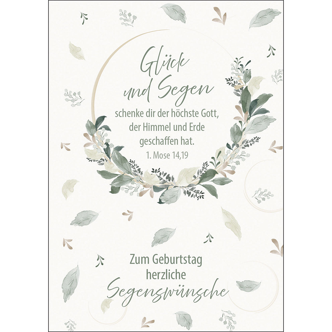 Postkarte 'Zum Geburtstag herzliche Segensw�nsche' 4 Ex.