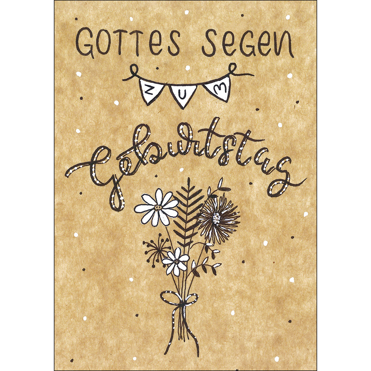 Postkarte 'Gottes Segen zum Geburtstag' 4 Ex.