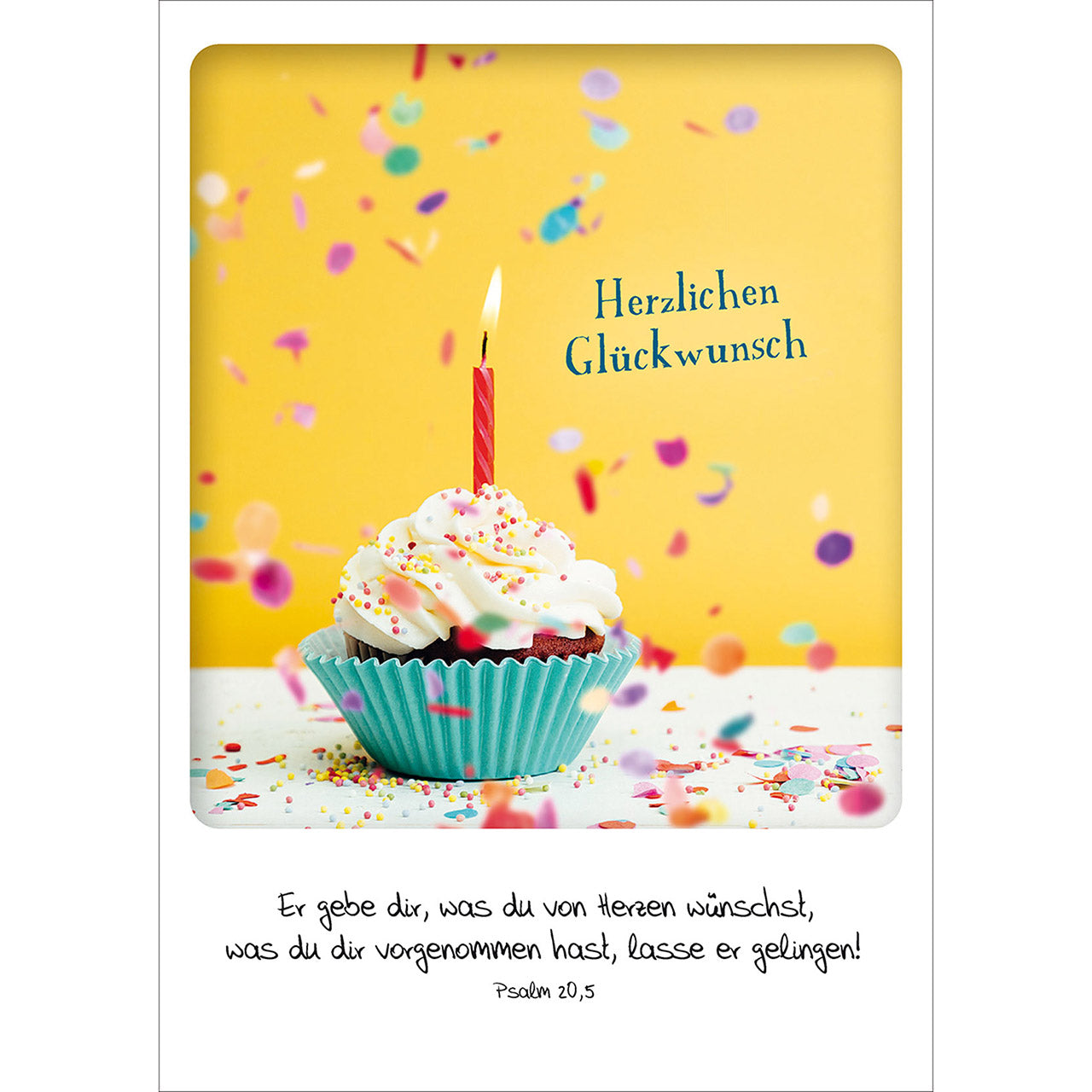 Postkarte 'Herzlichen Gl�ckwunsch' 4 Ex.