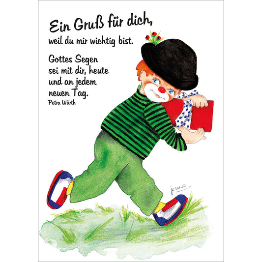 Postkarte 4 Ex. 'Ein Gru� f�r dich ...'