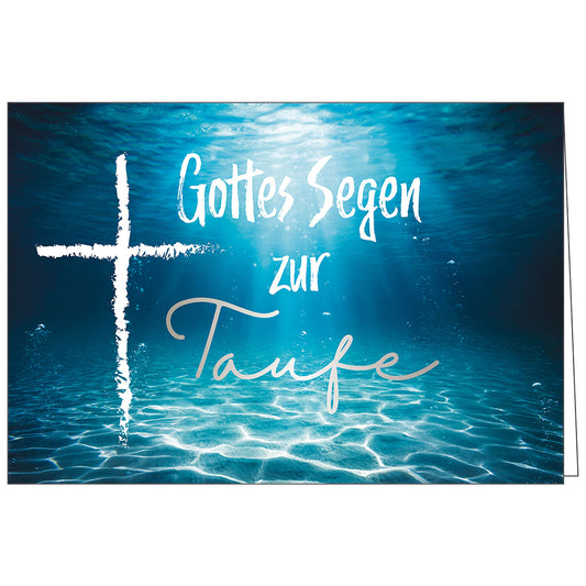 Faltkarte Taufe 'Gottes Segen zur Taufe'