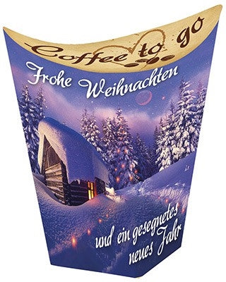 Coffee to go 'Frohe Weihnachten und ein gesegnetes neues Jahr'